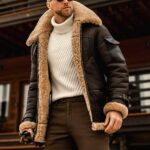 Mis Pedidos Chaqueta Cuero Hombre Invierno Forro de Felpa Talla Grande Grueso y Cálido Moto Cuello de Piel Casual Cremallera Multibolsillos Cazadora: Amazon.es: Moda