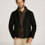Chaqueta de hombre de entretiempo regular fit Only & Sons Negro