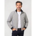 Chaqueta gris de entretiempo para hombre 19862