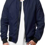Chaqueta de entretiempo para hombre, cuello alto, tallas grandes, chaqueta de trabajo de invierno, chaqueta de otoño, ligera, táctica, cálida, chaqueta de campo, chaqueta de aviador, chaqueta de: Amazon.es: Moda
