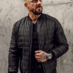 Chaqueta Bomber Ligera De Entretiempo Para Hombre – Tejido Softshell Aterciopelado, Con Bolsillos Cremallera Y Acabado Mate, Ideal Para Verano Y Noches Frescas Bomber Verano Hombre