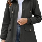 Chaqueta De Entretiempo Para Mujer Ligera Cortavientos Cuello Alto | Parka Elegante Para Primavera Y Otoño Chaqueta Cortavientos Ligera Mujer