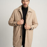 Chaqueta Impermeable Color Beige Para Hombre 15789
