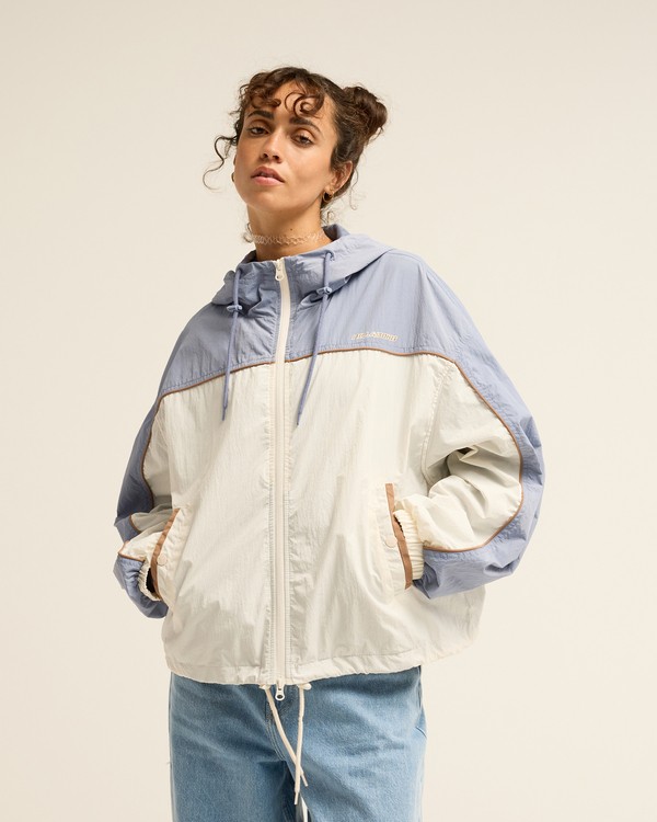 chaqueta-impermeable-mujer-424yiv-1.jpg Milky Coffee Chaqueta impermeable con cremallera Blanco Mujer | Billabong - Imagen 1