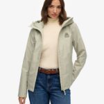 Mujer Chaqueta Impermeable en salvia empolvado | Superdry ES