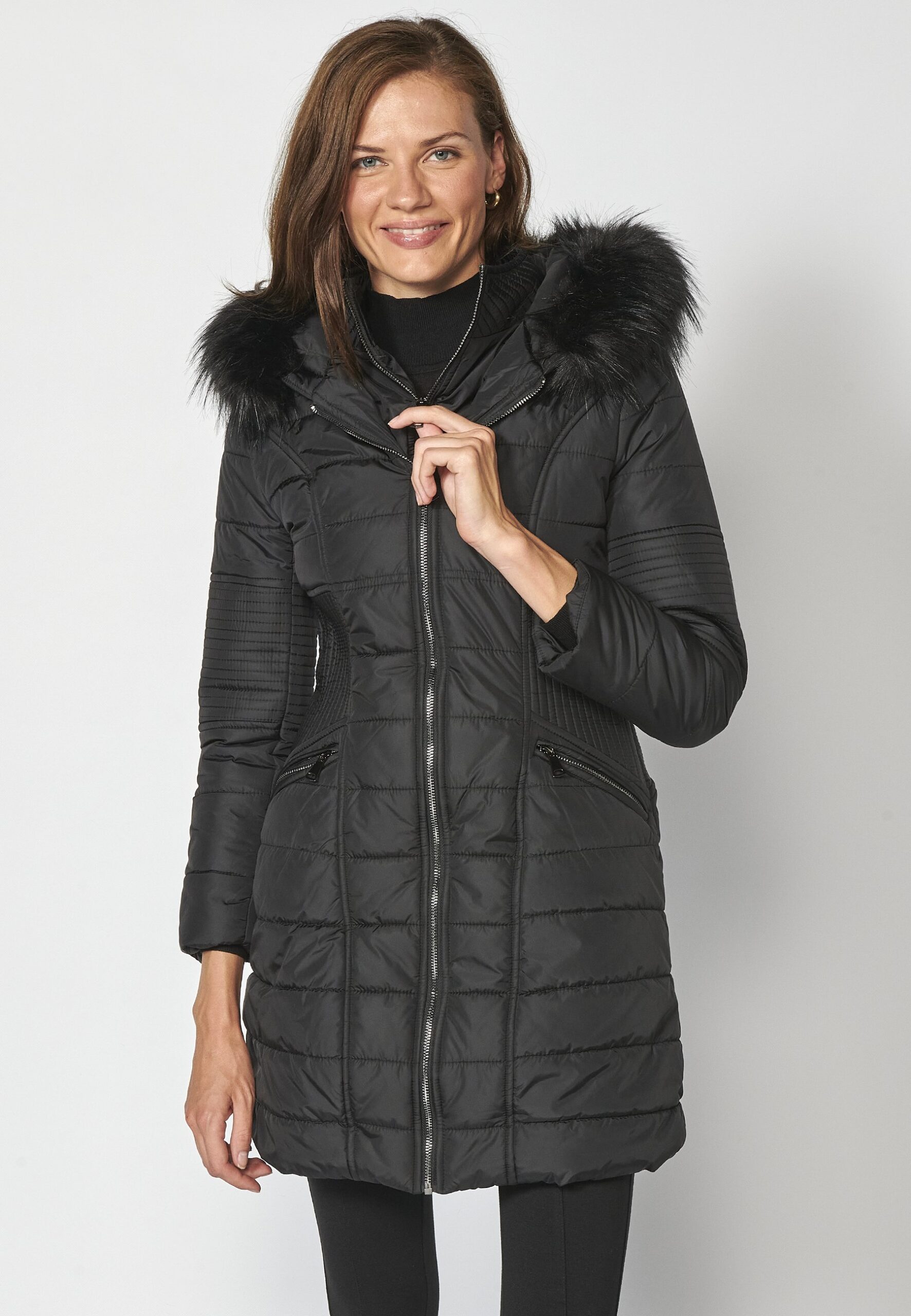 chaqueta-invierno-mujer-660haz-1.jpg Koroshi CHAQUETA MUJER Abrigo de invierno BLACK/negro Zalando.es - Imagen 1