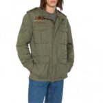 CHAQUETA MILITAR DE HOMBRE CON INSIGNIAS "DARDEN" KAKI DE SCHOTT