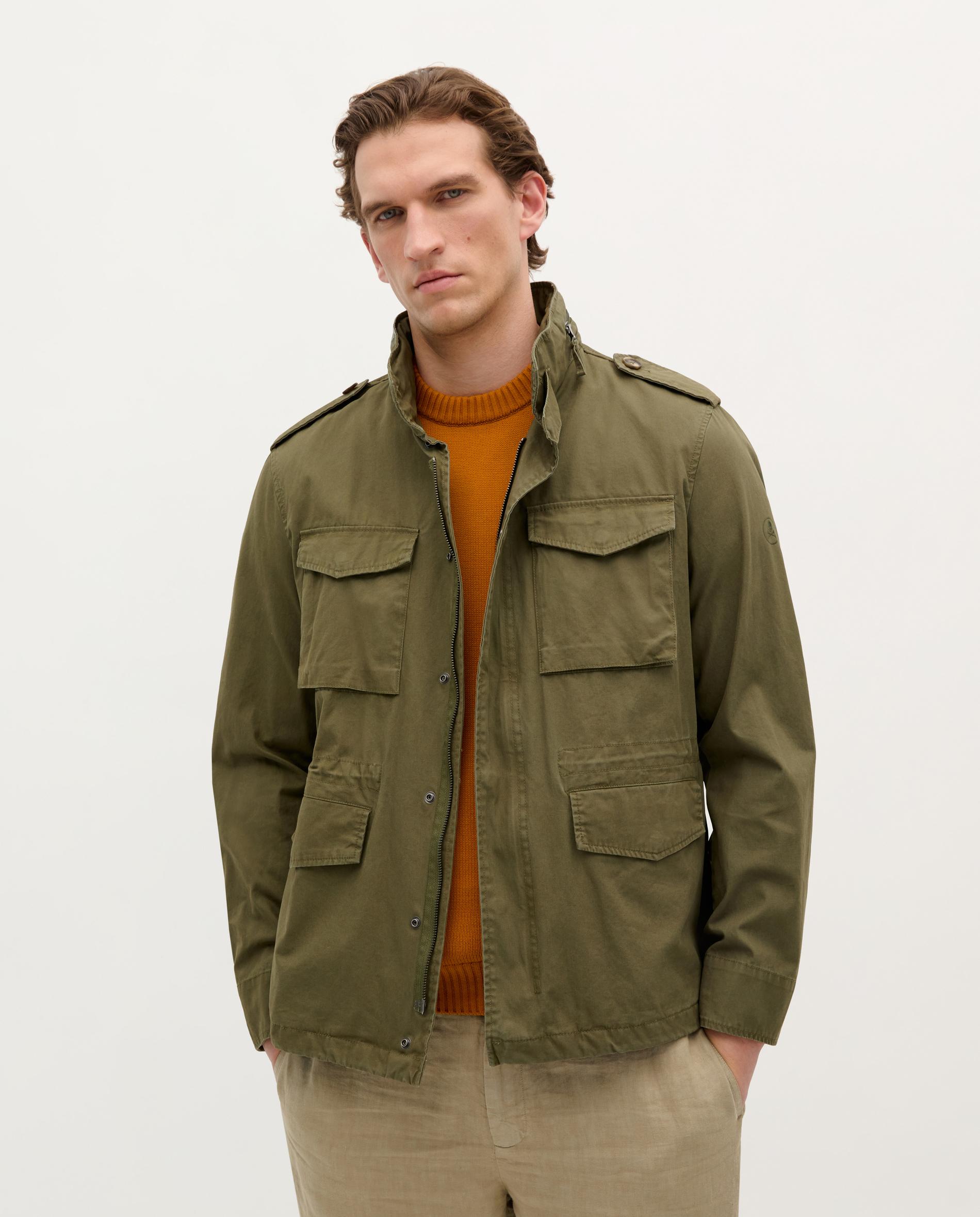 chaqueta-militar-hombre-167xww-1.jpg Chaqueta de hombre estilo militar multibolsillos Scalpers Kaki XXL - Imagen 1
