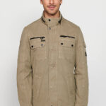 Chaqueta militar hombre cuello alto cremallera – Koroshi – Koröshi