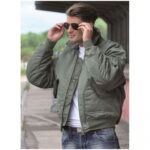 Chaqueta de vuelo verde adulto