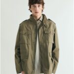 Chaqueta de hombre tipo militar con cuello alto Scalpers Kaki XXL
