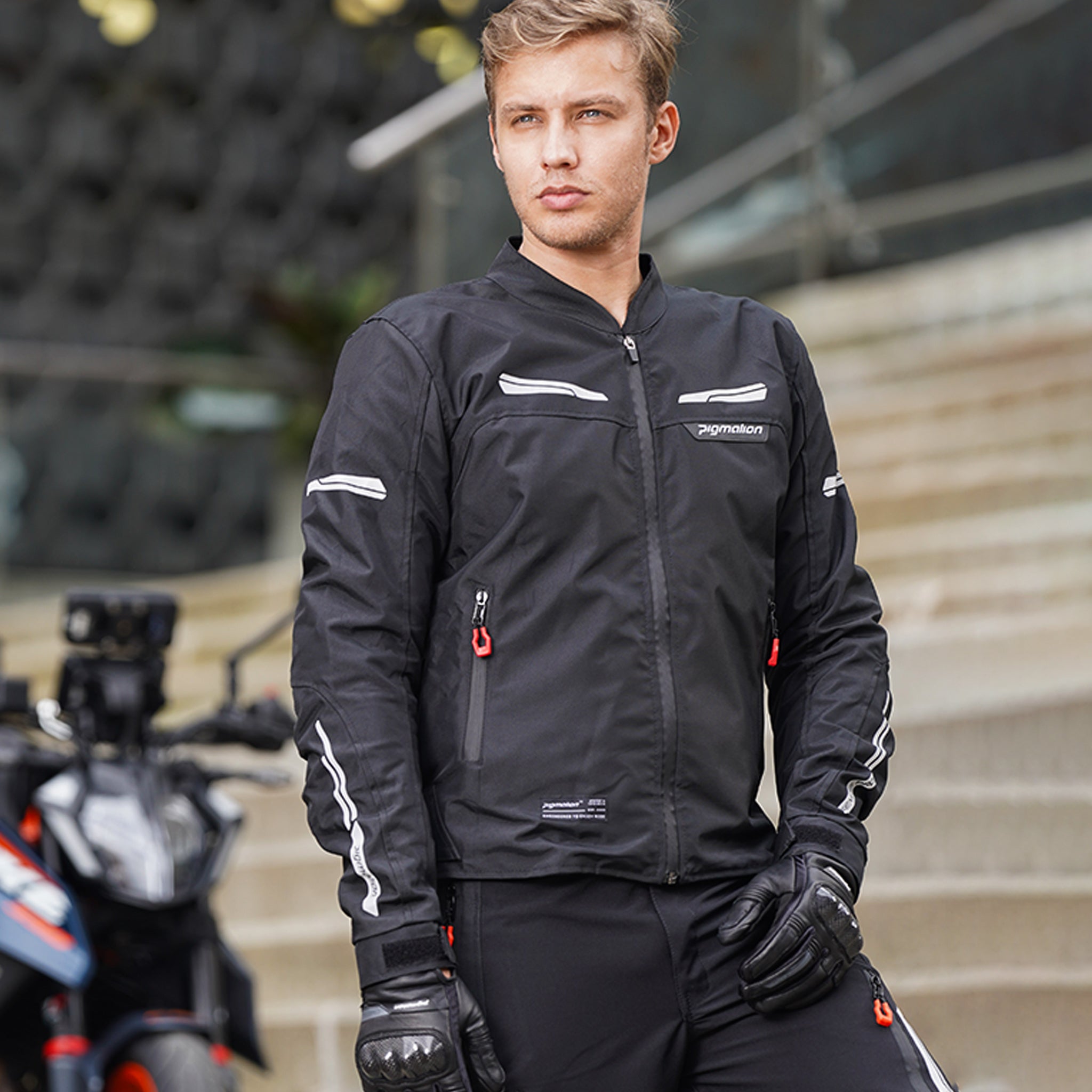 chaqueta-moto-451uin-1.jpg Rainers Chaqueta Moto Hombre Invierno Ropa De Motociclismo Casacas Ropa Para Moto Invierno - Imagen 1