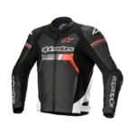 Alpinestars Chaqueta para moto GP Force Leather Blanca y roja 54