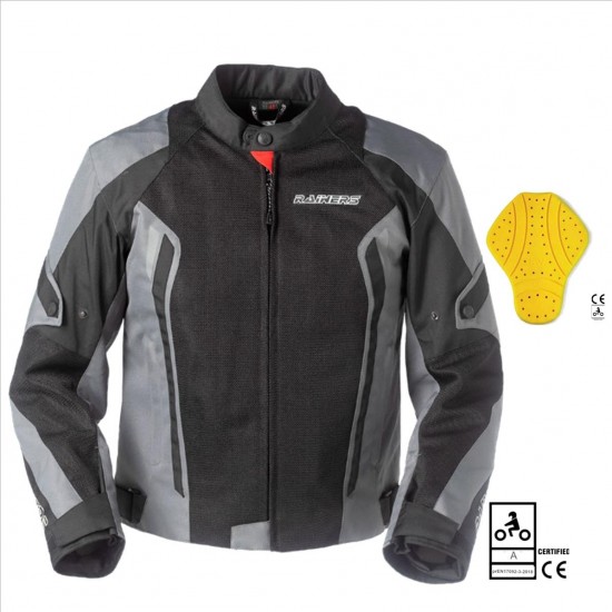 chaqueta-moto-verano-279kel-1.jpg RAINERS OCEAN PLUS GRIS NIVEL 2 ECE A CHAQUETA HOMBRE VERANO MULTIREJILLA - Imagen 1