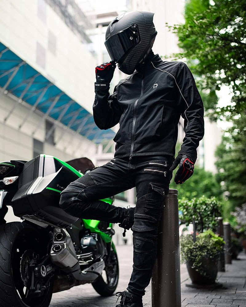 chaqueta-moto-verano-719cmm-1.jpg RIDEIRON Chaqueta Moto Verano Hombre – Cazadora Moto Verano con Protecciones CE, Tejido Mesh Transpirable y Bandas Reflectantes – Chaqueta Moto Hombre para Viaje y Ciudad : Amazon.es: Coche y moto - Imagen 1