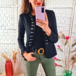 Chaqueta Militar Negra