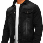 Chaqueta vaquera para hombre negro Bolf MJ514N