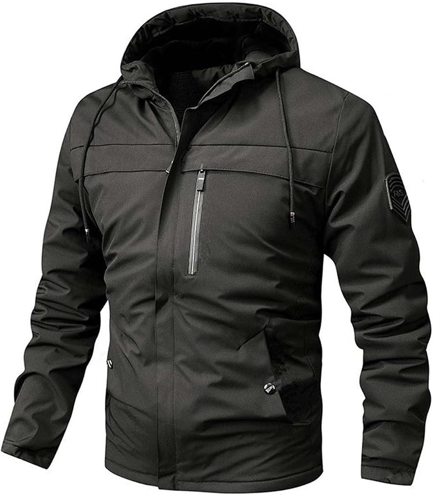chaqueta-negra-hombre-624wdp-1.jpg Chaqueta acolchada negra con capucha para hombre, abrigo de invierno ligero y aislante, chaqueta acolchada resistente al agua para hombre, chaqueta negra resistente al viento para exteriores, ropa : Amazon.es: Moda - Imagen 1