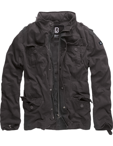 chaqueta-negra-hombre-851xav.png Chaqueta hombre militar negra BRITANIA (fina) - Imagen 1