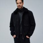 Chaqueta de hombre bomber con cuello de pelo Salsa Jeans Negro · El Corte Inglés
