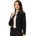 Chaqueta Negra Abrigo Negro Para Dama Chaqueta Parka Con Capucha De Invierno Para Mujer Negro Bolf