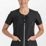 Comprar Chaqueta negra mujer m/c canesu corchete online