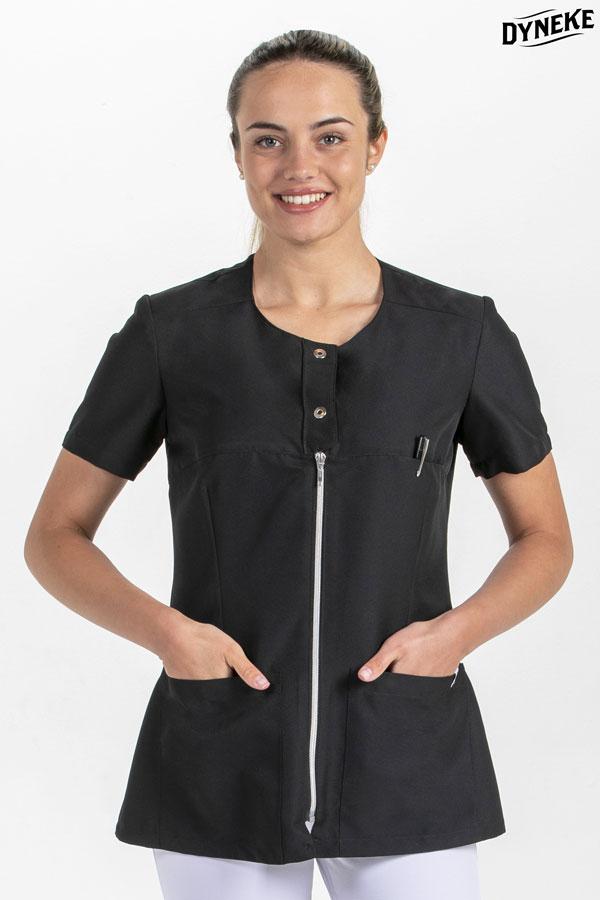 chaqueta-negra-mujer-564zhi-1.jpg Comprar Chaqueta negra mujer m/c canesu corchete online - Imagen 1