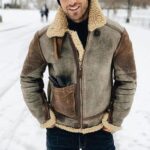 NUSGEAR 2022 Hombres Chaqueta de Cuero,Invierno Espesar Cuero de la Piel Chaqueta de béisbol Forro de lana Abrigo de solapa Impermeable a Prueba de Viento Ropa de moto Talla grande PU cremallera: