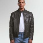CHAQUETA DE CUERO HOMBRE L