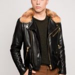 Cazadora biker de cuero