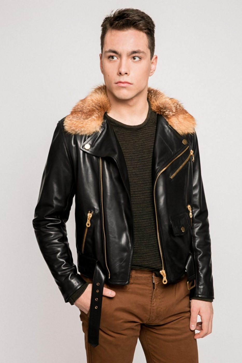 chaqueta-piel-hombre-854xat-1.jpg Cazadora biker de cuero - Imagen 1