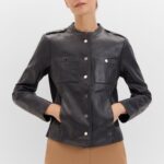 Cazadora de piel confort | Chaquetas de Mujer | Cortefiel