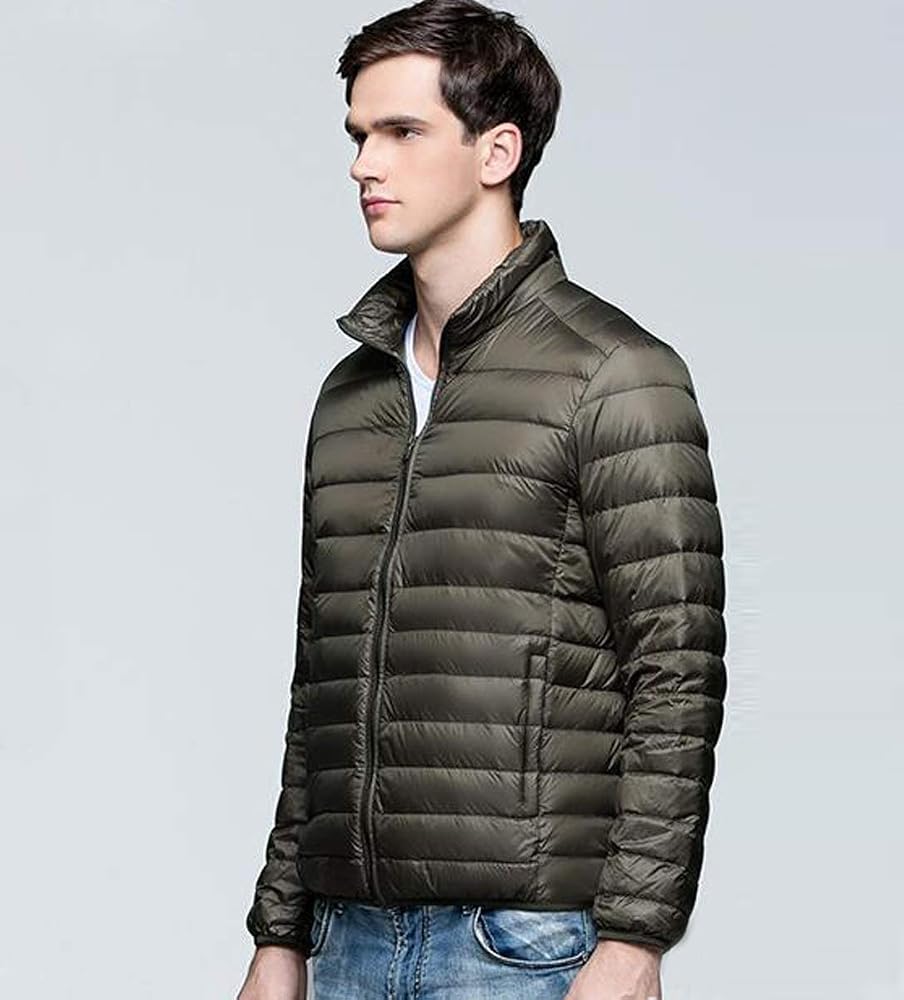 chaqueta-plumas-hombre-448wtq-1.jpg Plumas Ligero Hombre Plumiferos Hombre Chaquetas Acolchado Plumon Ligeras Abrigo Chaqueta Plumas Cazadora Ligera Plumifero Ultralight Portátil Caballero Chaquetones Invierno Tallas Grandes Verde S : Amazon.es: Moda - Imagen 1
