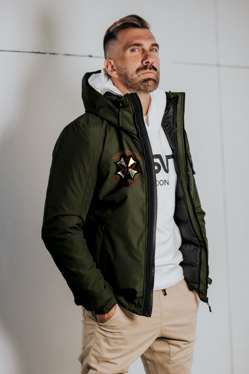chaqueta-plumas-hombre-475nax-1.jpg Cazadora doble de hombre plumas + Impermeable LaSaL PARACHUTE kaki - Imagen 1