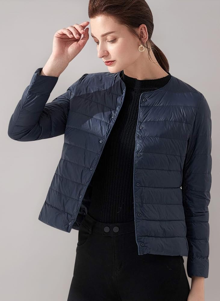 chaqueta-plumas-mujer-127lhb-1.jpg Plumífero Ultraligero Mujer Invierno Abrigo Plumas Ligero Acolchado Chaqueta Pluma Cazadora Señora Color Armada Talla M : Amazon.es: Moda - Imagen 1