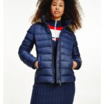 CAZADORA MUJER PLUMAS AZUL TOMMY JEANS