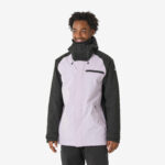 Chaqueta de esquí y snowboard larga y cálida hombre, 500 long violeta