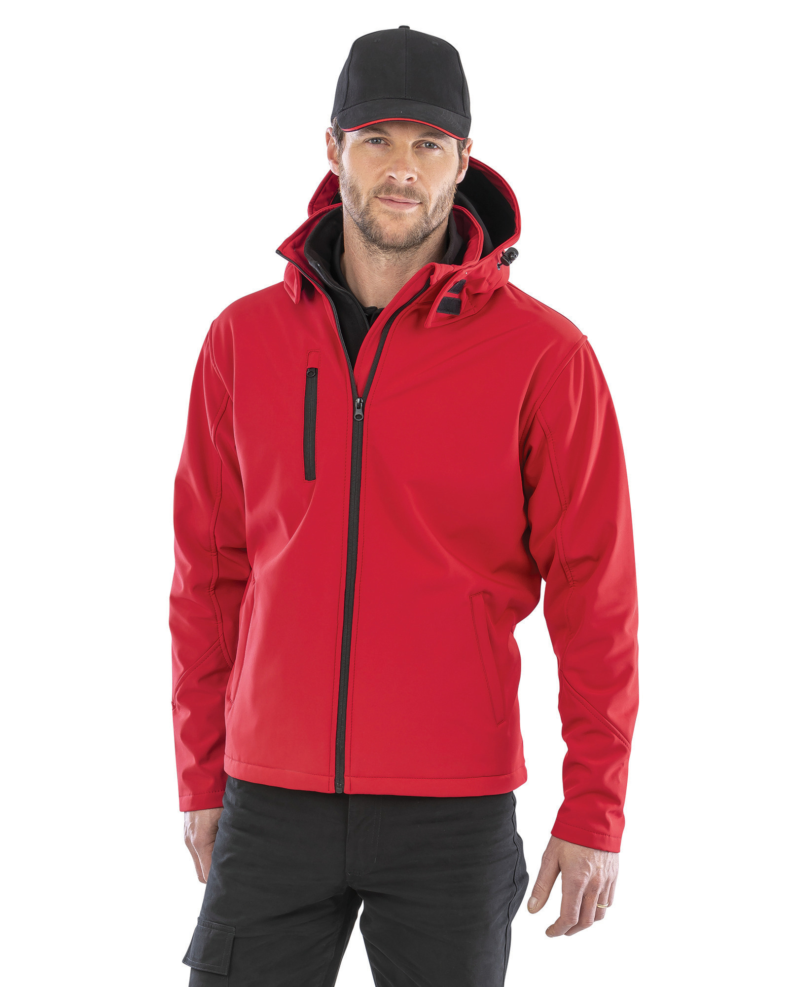 chaqueta-softshell-hombre-597cqi-1.jpg Chaqueta softshell tx performance capucha hombre - Imagen 1