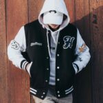 Varsity Jacket Chamarra Blanco Y Negro Chaqueta Trapstar Shooters Varsity Negro/Blanco Hombre SS23 US
