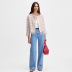 Chaqueta tweed desflecados