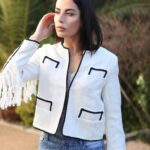Chaqueta Tweed Blanca Indi