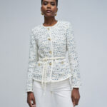 Chaqueta de mujer tweed Salsa Jeans Crudo 34/XS