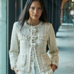 Chaqueta tweed crudo VACHEL The Extreme Collection Guapa y con estilo SHOP