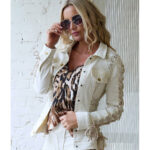 Chaqueta Lyra Camaleónica | Chaqueta Vaquera Blanca Mujer