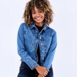 Chaqueta Vaquera Elástica Para Mujer, Recortada, Con Bolsillos, Ligera, De Entretiempo, Ideal Para Otoño E Invierno, En Varios Colores Cazadora Vaquera Mujer
