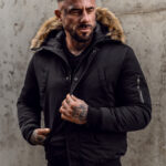 Hombre Chaqueta de invierno Negro Bolf 2019