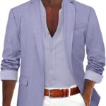 Blazers para hombre, ajuste regular, estilo casual, chaquetas ligeras para hombre, color sólido, de manga larga, con bolsillo, de un solo botonadura, casual, ajustada, para hombre, ajuste regular,: Amazon.es: Moda