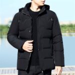 Abrigos Hombre Invierno,Chaquetas para Hombre Invierno con Capucha Abrigo De Invierno Chaqueta Al Aire Libre Abrigos Acolchados De Manga Larga Negros Chaqueta De Hombre Cremalleras A Prueba De Vient : Amazon.es: Moda