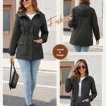 Tuopuda Chaqueta Militar Mujer Primavera Otoño Parka Entretiempo Cazadora Algodón Casual Sahariana Cintura Alta Cordón Zip Up Capucha Multibolsillos Aviador Abrigos Chaquetas Verano, Gris, S: Amazon.es: Moda