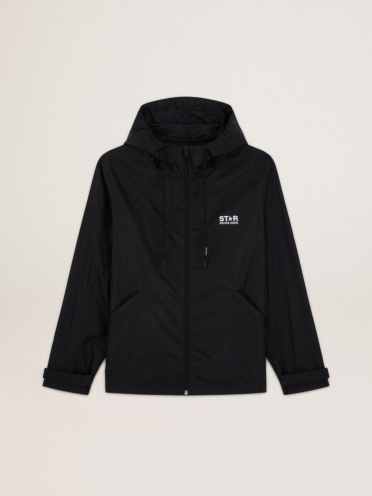 cortavientos-700kxr-1.jpg Cortavientos negro para hombre | Golden Goose - Imagen 1